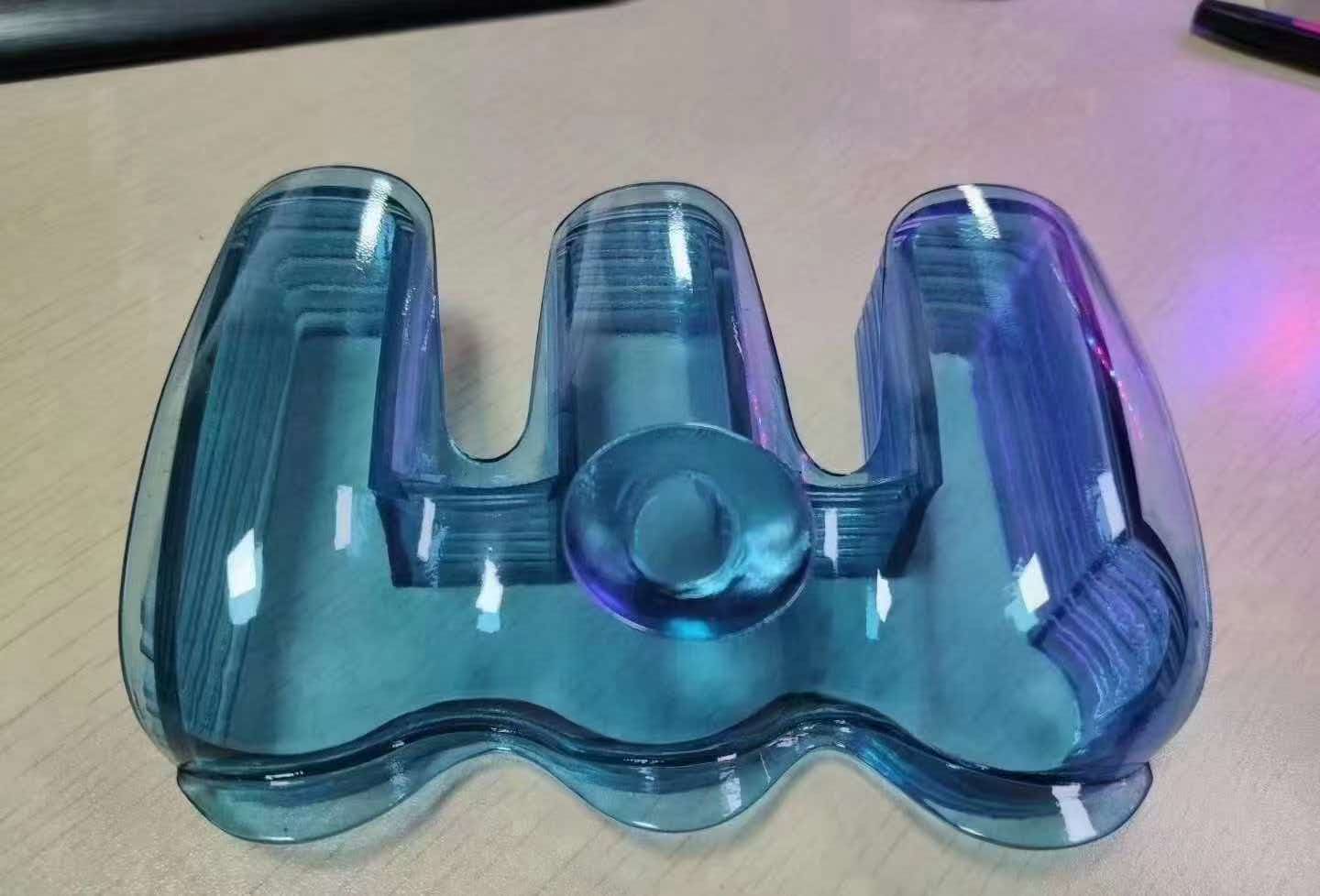 Hand-painted transparent part